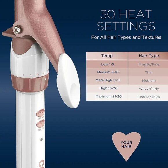 CONAIR DOUBLE CERAMIC 1&1/4'' CURLING IRON|SOFT CURLS MEDIUM TO LONG HAIR - Picture 6 of 9